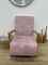 כורסא לסלון מעוצבת ומפנקת דגם לורן בבד קטיפתי בגוון ורוד  : Thumb 2